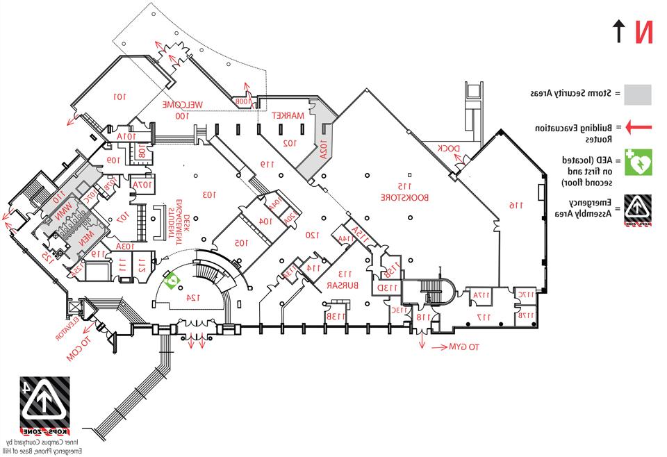 Commons first floor room locations